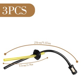 GLADFRESIT 3Pcs Grass Trimmer Fuel Line, Wear-Resistant, Stable Universal Fuel Line Hose Tube,Pipe for Blowers Chain Saws Weed Whackers Trimmers Lawnmower