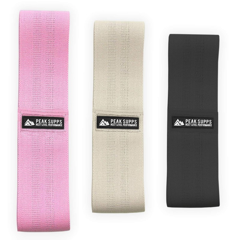 Fabric Resistance Bands Set of 3 - Anti Slip |