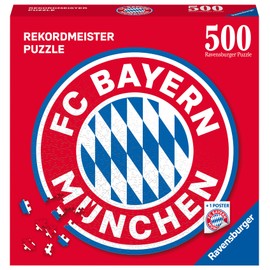 Ravensburger Puzzle 17452 - FC Bayern Logo - 500 Pieces FC Bayern Munich Round Puzzle for Adults and Children from 14 Years
