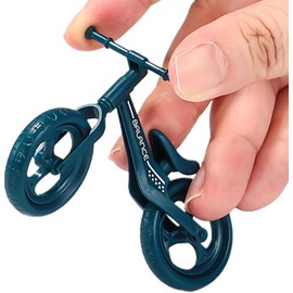 Jizlan 1Pc Random Color Small Finger Cycling, Small Mountain Cycling Figure Finger, Finger Bikes Scooter Tiny Toy, Small Mountain Cycling Figure Finger Playing Toy, Desktop Decoration