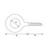 DAIDOHANT 10185366 Hanging Hardware and Hooks, Color Heaton (White) [No.6]