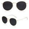 SOJOS Small Round Polarized Sunglasses for Women Men Classic Vintage