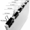 SANNIX 110 PCS Binder Clips Assorted Sizes, X Large, Large,