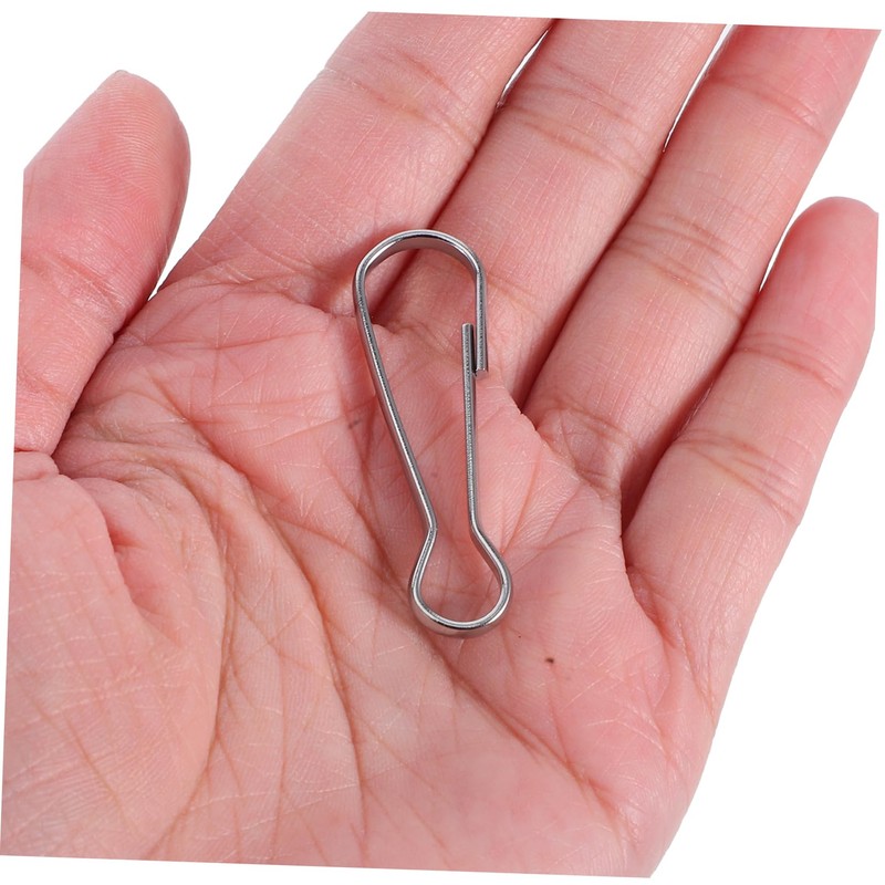 ORFOFE Stainless Steel Flagpole Clips 30pcs Flagpole Snap Hooks Boat