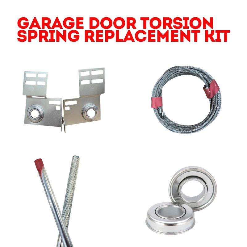 Dura-Lift Hardware Garage Door Torsion Spring Replacement Kit: Winding Rods,