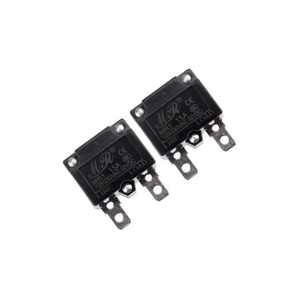RKURCK RKURCK 15 Amps Thermal Circuit Breakers 125/250VAC 32VDC Automatic