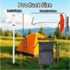 10Pcs Luminous Screw Tent Peg, 20.5cm Heavy Duty Threaded Tent