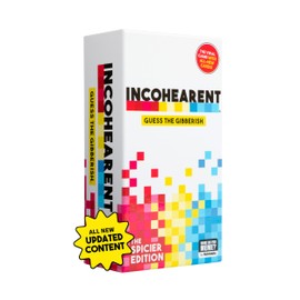 WHAT DO YOU MEME? Incohearent, The Guess the Gibberish Party Game by Relatable, A Funny Card Game for Adults, Great for Bachelorette Party Games or Game Night Games, Includes 400 Cards, Instructions, and 1 Sand Timer