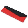 HFU-84BLRE Pearl Glasses Case, Folding, Plain, Black, Red, Black/Red