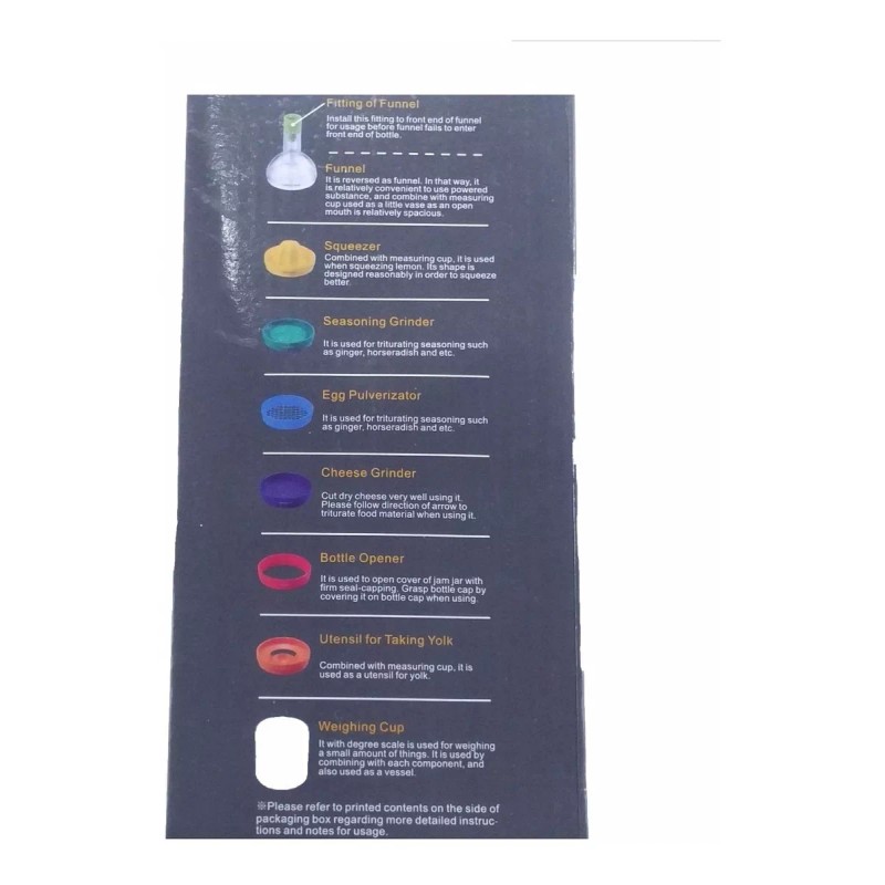 TechMel Botella Multiusos 8 En 1 Herramientas Cocina Viajes Camping