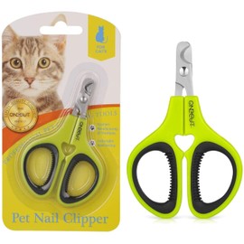DGBAY Pet Nail Clippers, Update Version Cat Nail Clippers,Kitten & Bird Claw Clippers for Trimming, Professional Pet Dog Nail Trimmer,Best for Kitten,Bird,Rabbit & Small Dog (Green)