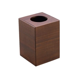 Hotel and Ryokan Specifications Natural Paulownia Trash Can with Lid (Dark Brown)♪ Made in Japan Japanese Style Japanese Modern Japanese Miscellaneous Goods Wooden Wood Grain Stylish Trash Can Waste