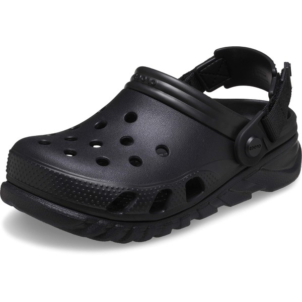 Crocs Unisex-Child Duet Max II Clog, Black, 3 Little Kid