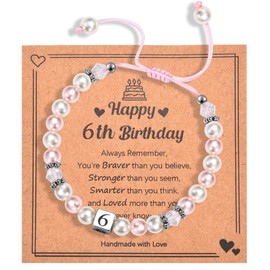 Adjustable Bracelet Birthday Gift for 6-Year-Old Girls - Ideas for Daughter, Niece, Granddaughter, Sister
