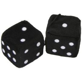 Sumex DADOS20 Plush Dice, Black, 7 x 7 cm