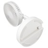 USB Desktop Fan Foldable Rechargeable Battery Makeup Mirror Function Bottom