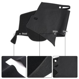 Dash Cover Mat Custom Fit for Toyota Avalon 2013 2014 2015 2016 2017 2018, Dashboard Cover Pad Carpet Protector (13-18 Black)