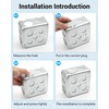 12 Pcs 1/2 inch Knockout Seal Electrical Box Knockout Plugs