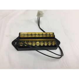 Ezdiyworld-8 Way Terminal Block Bus Bar,Splits 1 Input to 8 Out(18AWG Power Lead & Cover)
