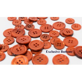 Unbranded Orange Mother Of Pearl (MOP) Buttons Set For Suit, Blazer, or Sport Coat
