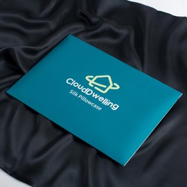 CloudDwelling 100% Pure Mulberry Silk Pillowcase 22 Momme 6A High-Grade Both Sides Soft Breathable Silk Pillow Cover with Hidden Zipper for Hair and Skin Pack of 2(Black, Standard 20x26 Inches)