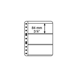 plastic pockets VARIO, 3-way division, clear film
