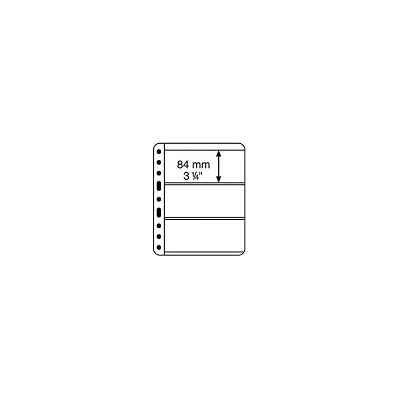 plastic pockets VARIO, 3-way division, clear film