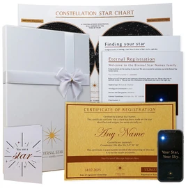 Name A Star Gift Set The Perfect Present For Christmas Or Birthdays For Family, Mum, Grandmother, Grandma, Gran, Nana, Nanny, Dad, Father, Grandfather, Grandpa, Grandad, Papa