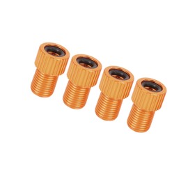 Motoforti Orange French to American Bike Valve Adapter Inflate Tire Using Standard Pump Air Compressor 4pcs Long-Lasting
