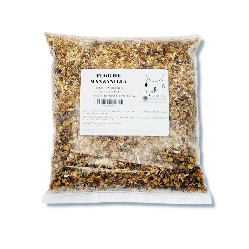 Manzanilla de Egipto o Camomila en Flores Enteras 100g Grado