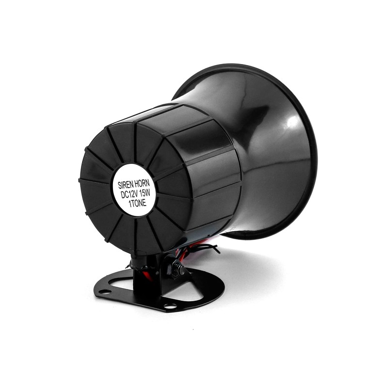 QWORK Electric Siren Horn, 2 Pack DC 12V Security Loud
