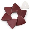 SPEEDWOX 61 Pcs 80mm Triangular Velcro Sanding Discs Stainless Steel
