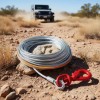 Winch Cable 3/8 Inch X 50 Feet Galvanized Steel Swivel