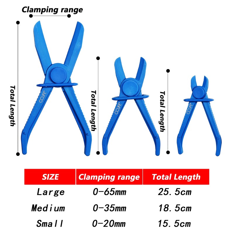3 pcs Flexible Hose Clamp Plier Tool Set 155 185