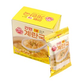 Otto-Gi Egg Drop Soup Mix - Anchovy Stock - Instant Freeze-Dried Soup Blocks - Ready in 1 Minute - Soft & Savory - Ideal for Travel/Hiking/Camping - Easy Preparation - Egg Flower Soup
