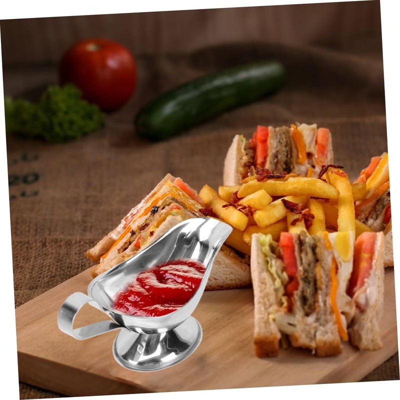 STOBAZA 3sets Sauce Jug Handle Milk Pitcher Western Food Steak