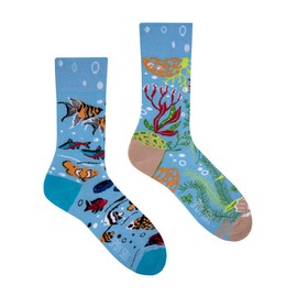 Spox Sox Casual Unisex Socks, Multi-Coloured, Colourful Socks for Free Spirits, Aquarium