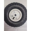 300 lbs 10 in. Pneumatic Tire Wheel with White Hub