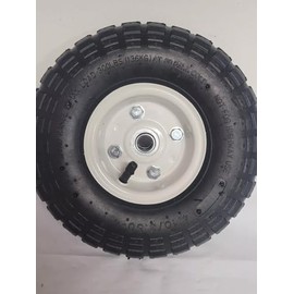 300 lbs 10 in. Pneumatic Tire Wheel with White Hub wagons, hand trucks and yard trailers, garden, shop All-Terrain Thread