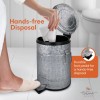 Autumn Alley Galvanized Metal Pedal Waste Bin | 5L, 1.3