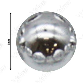 Silver Christmas Tree Beads 10M - Luxury Shatterproof Bead Garland for Xmas Tree Ornaments, Home, Window, Party and Wedding Decoration