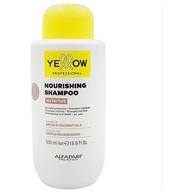 Yellow Shampoo Nutritive Argan Coco Pelo Seco Dañado 500 Ml