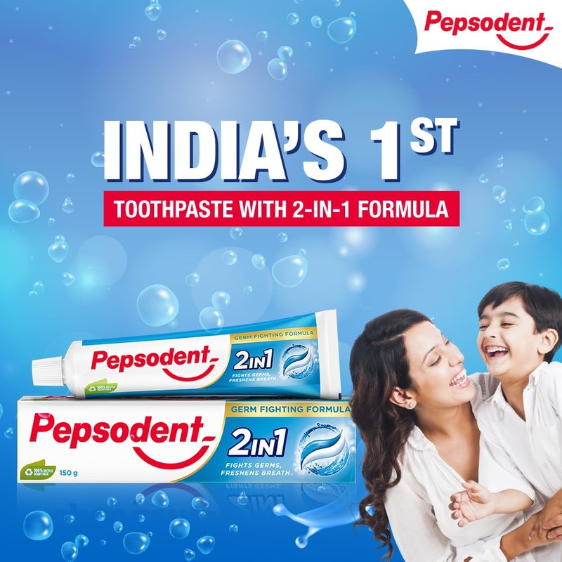 Pepsodent 2 in 1 Toothpaste 150gms
