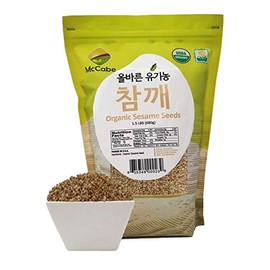 McCabe Organic Natural Sesame Seed - Organic Raw Sesame Seeds 1.5lbs | Rich with Fiber & Minerals | USDA and CCOF Certified | Packed in USA