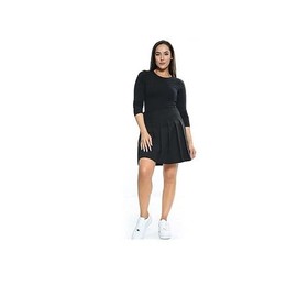 RASH ACCESSORIES School Girls Ladies Women All Round Pleated Zip Drop Waist Skirt Available Women UK Size 10 to 20 (Size-10, Black)