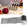 7 Wheel Pastry Cutter, Stainless Pizza Slicer with Adjustable Roller