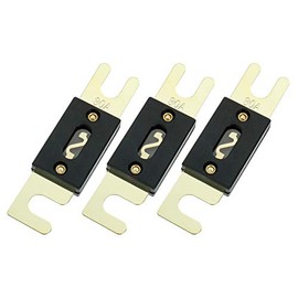 BOJACK - Fusible ANL de 80 amperios y 32 VDC para sistema de audio y video del coche (paquete de 3)