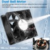GDSTIME 120mm x 38mm 12V DC IP68 Waterproof Fan, High