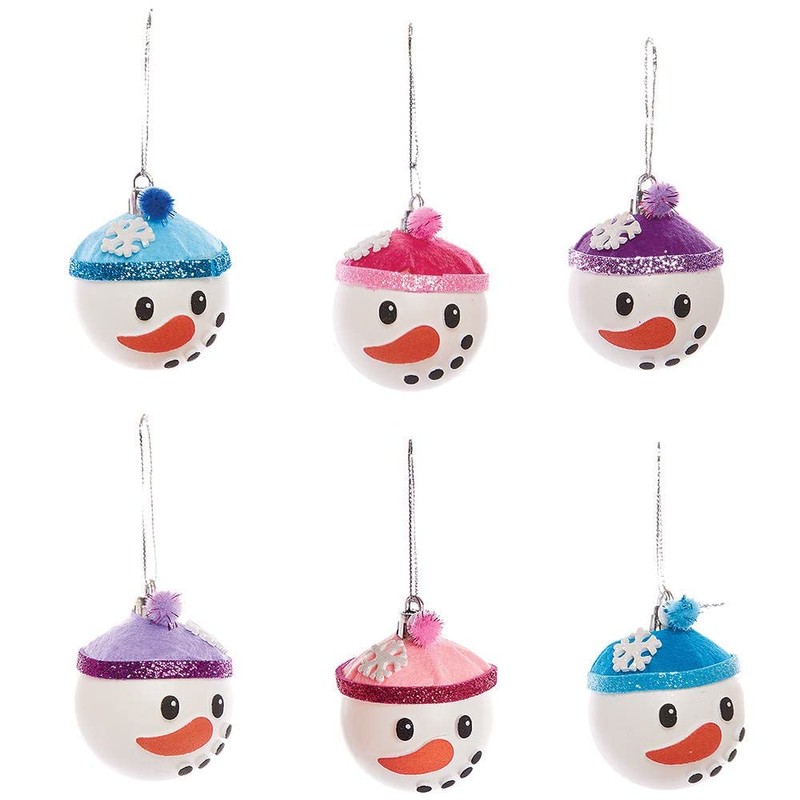 Baker Ross FX290 Snowman Bauble Kits - Pack of 6,