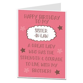 Funny Happy Birthday Sister In Law Card